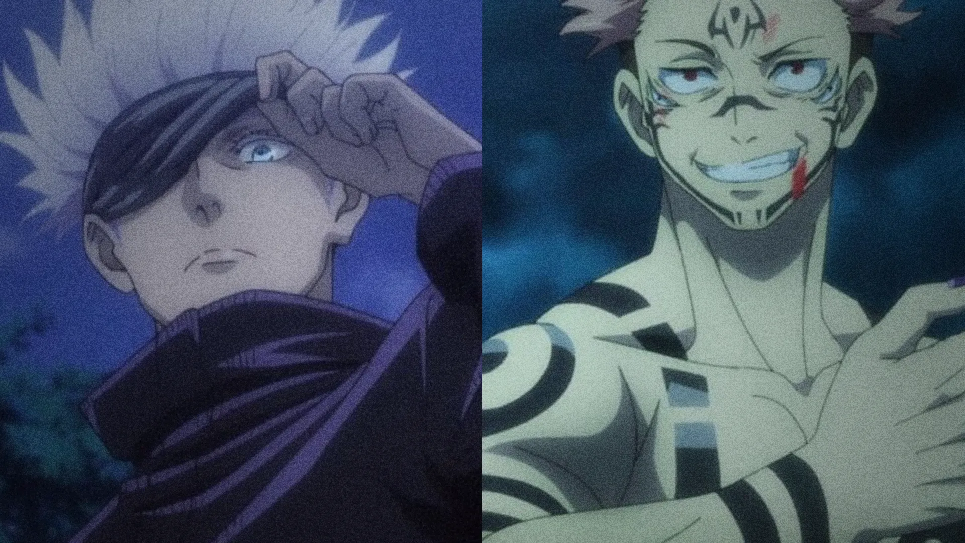 Gojo Satoru & Sukuna (Reprodução Crunchyroll)